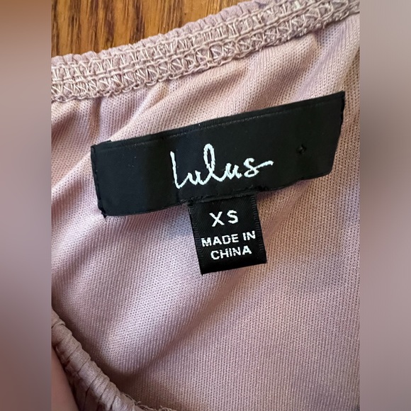 Lulu’s Pleated One Shoulder Mini Tiered Dress - Picture 5 of 7